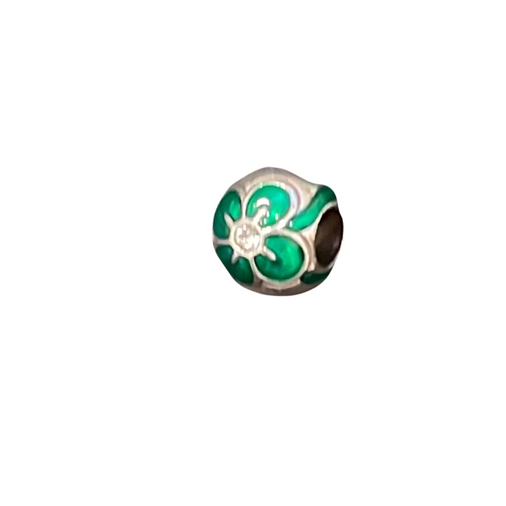 Brighton Green and Silver Bead